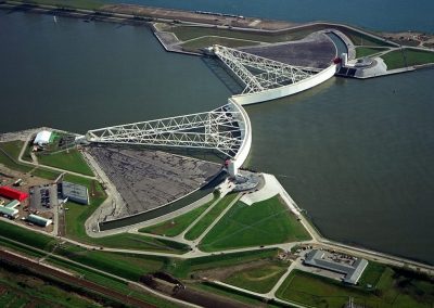 Storm Surge Barrier Maeslantkering, Rotterdam and Kinderdijk